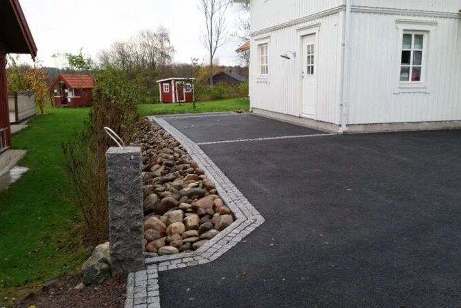 Anlaggning av garageuppfart Nyhamnslage Hoganas