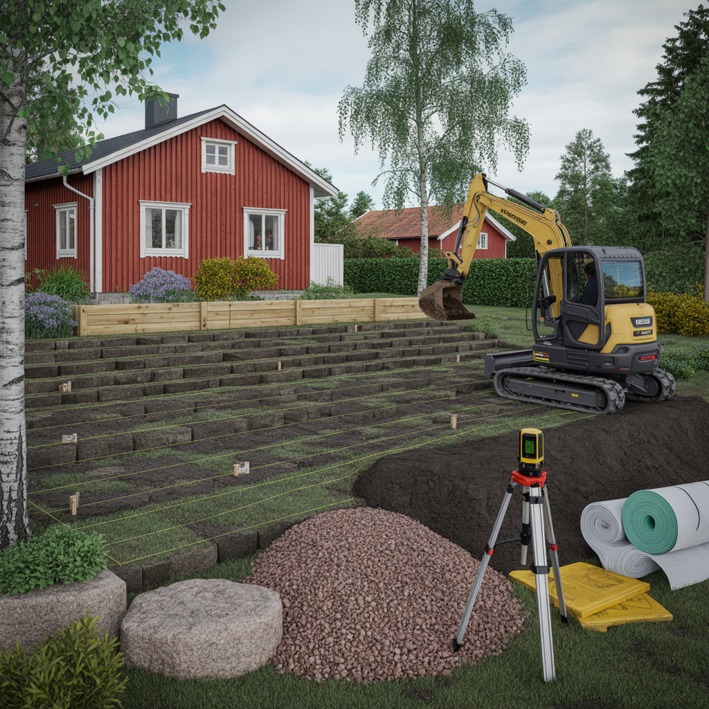 planera nivaer i tradgarden checklista for schakt och fyllni